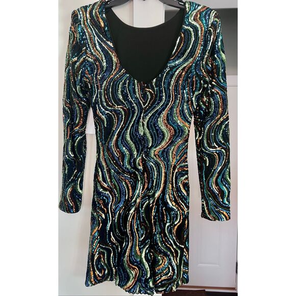 dress the population nathalia cocktail dress Dress the Population Nathalia Sequin Cocktail Dress